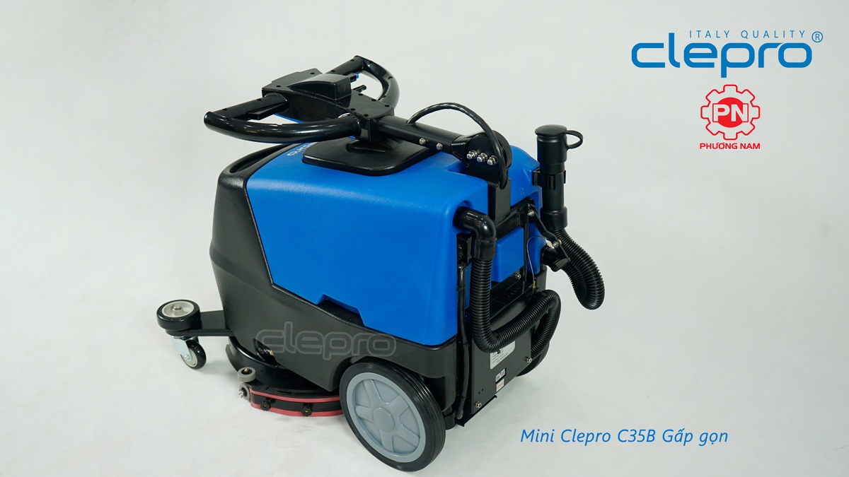 Tay điều khiển gấp gọn của Máy chà sàn liên hợp Clepro C35B