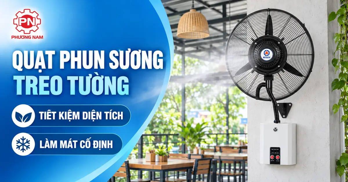 Quạt phun sương treo tường có tốt không