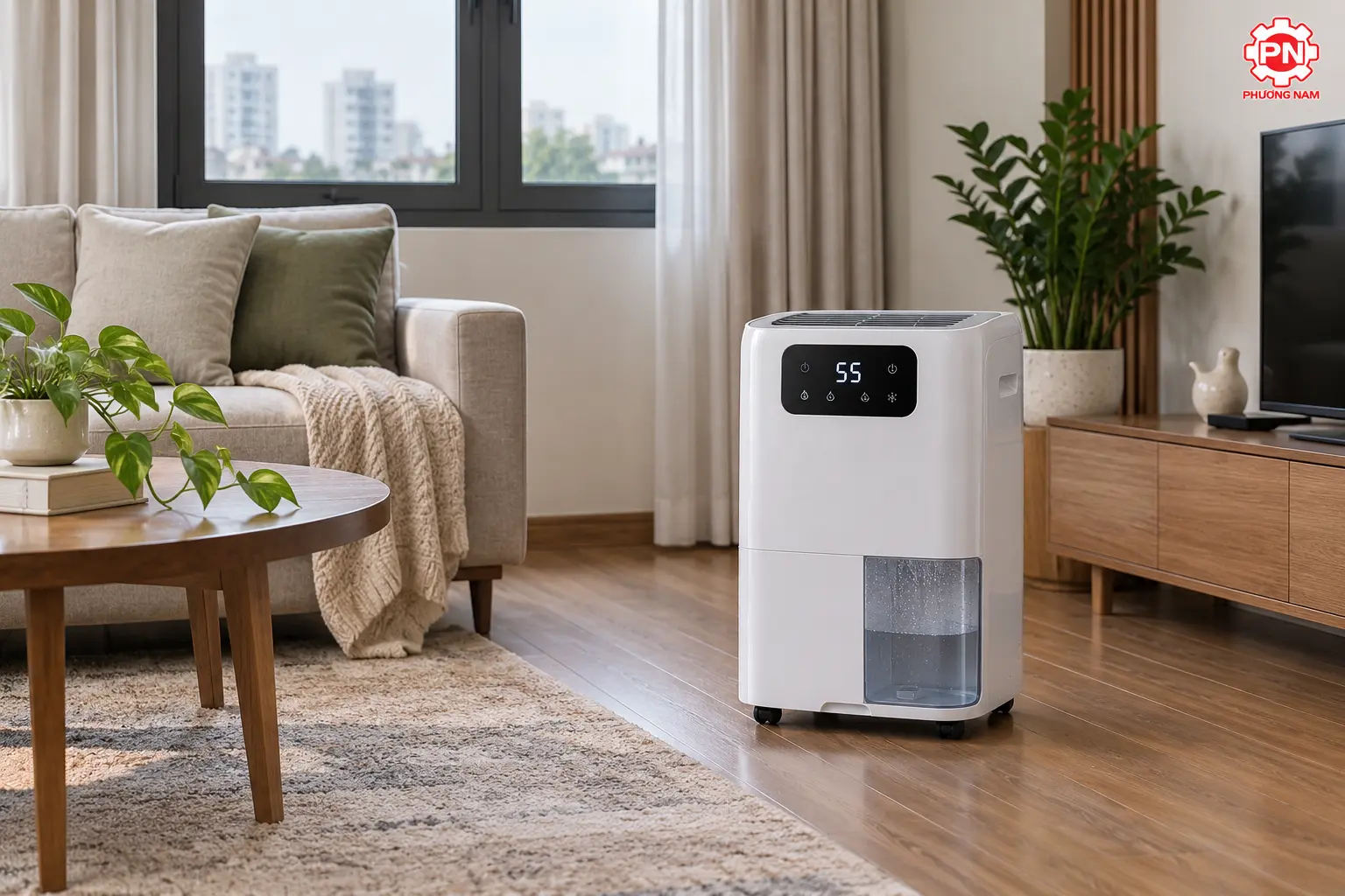 Sử dụng máy hút ẩm giúp phòng luôn khô thoáng