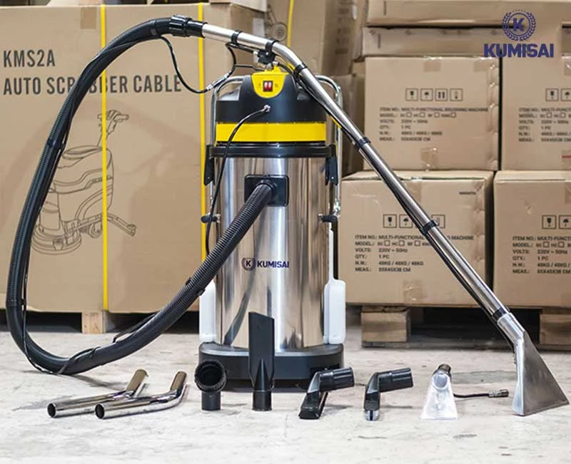 Máy giặt thảm phun hút Kumisai KMS 401 đầy đủ phụ kiện