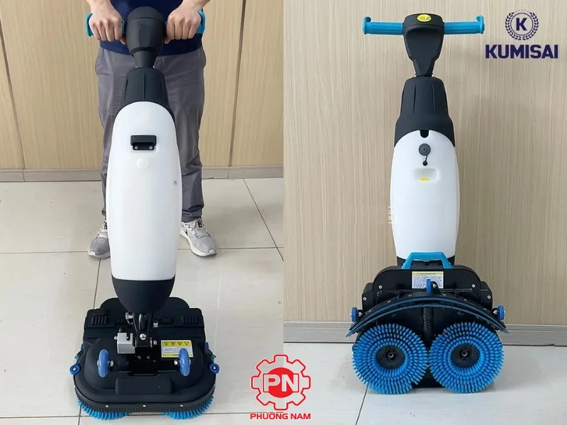 Máy chà sàn liên hợp mini Kumisai KMS-180 (Ắc Quy) - Ảnh 2