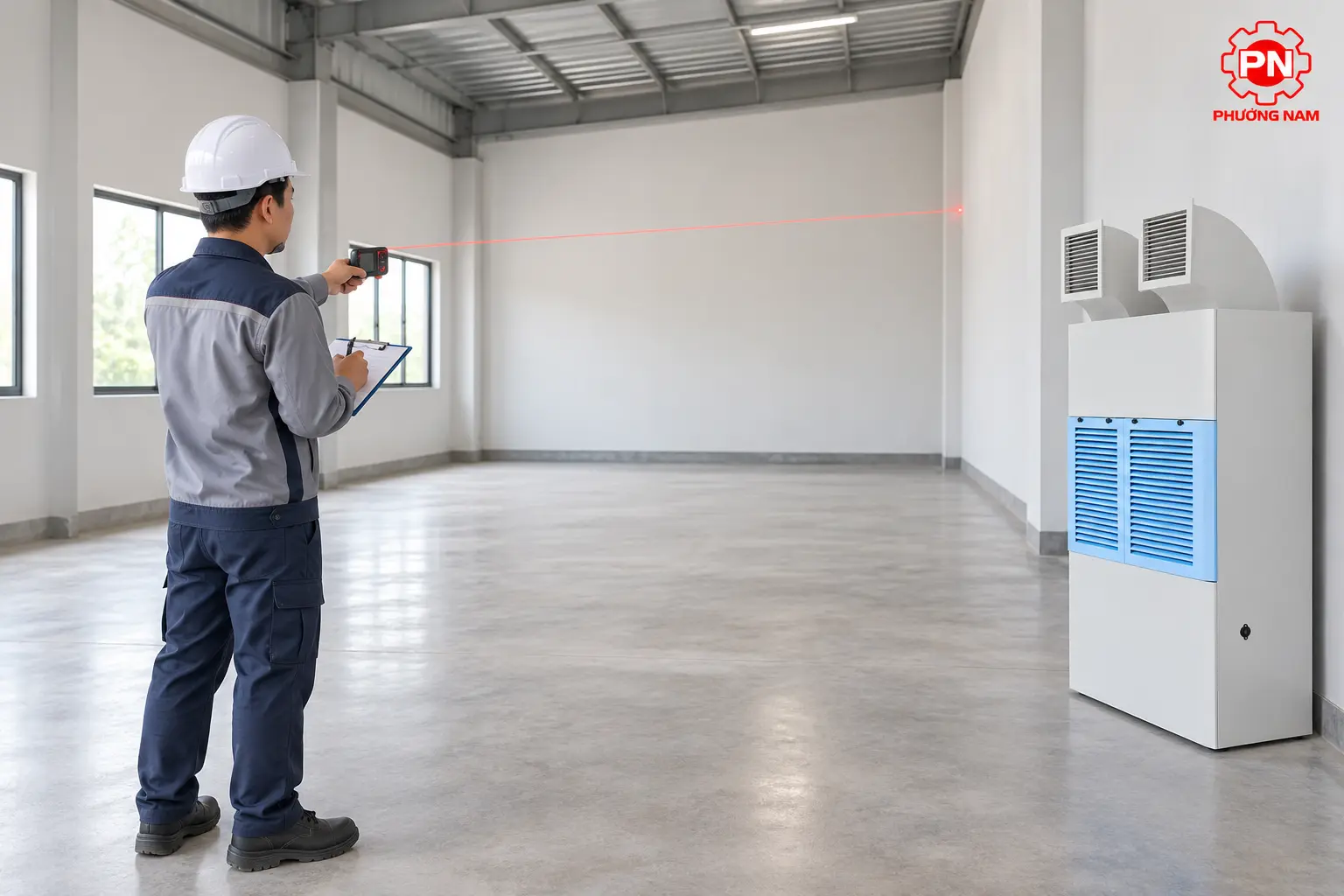 Đo kích thước và thể tích không gian trước khi chọn máy hút ẩm