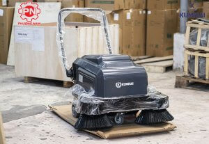 Xe quét rác đẩy tay chạy ắc quy Kumisai KMS S3 màu xám