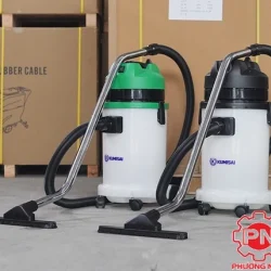 Máy hút bụi thùng nhựa Kumisai KMS 30S màu xanh và đen