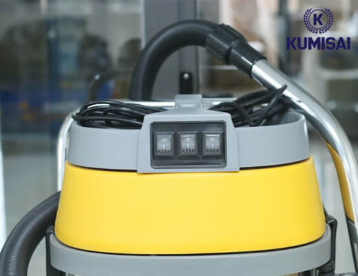 Đầu Máy hút bụi công nghiệp Kumisai KMS803J với 3 công tắc điều khiển mottor
