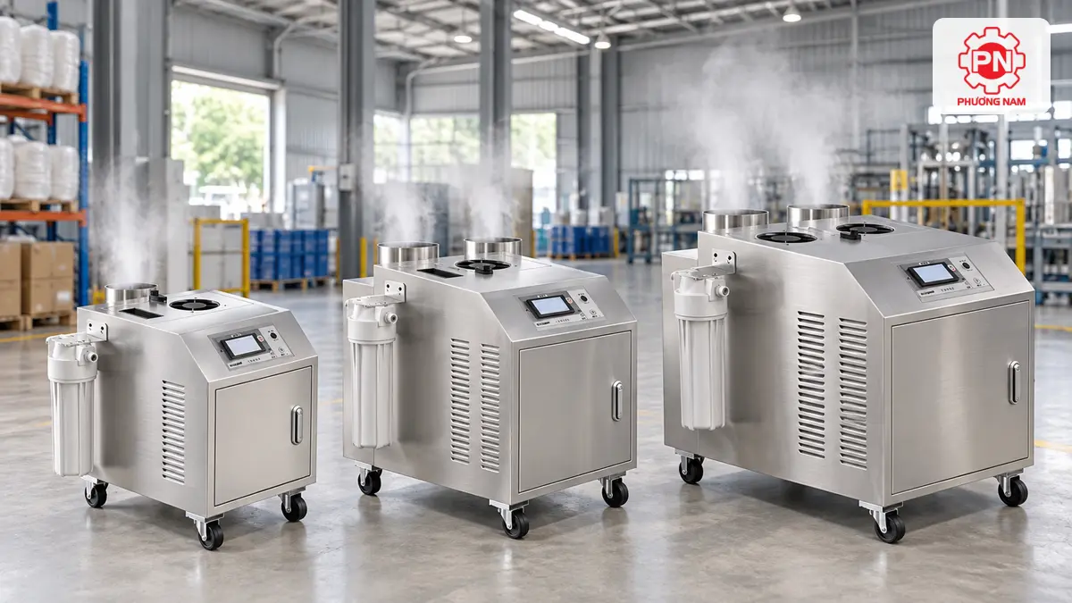 Các dòng máy tạo ẩm công nghiệp Mitsuta dùng trong sản xuất
