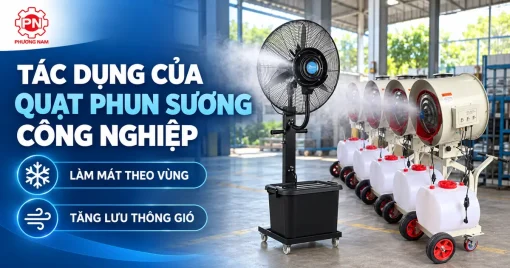Tác dụng của quạt phun sương công nghiệp