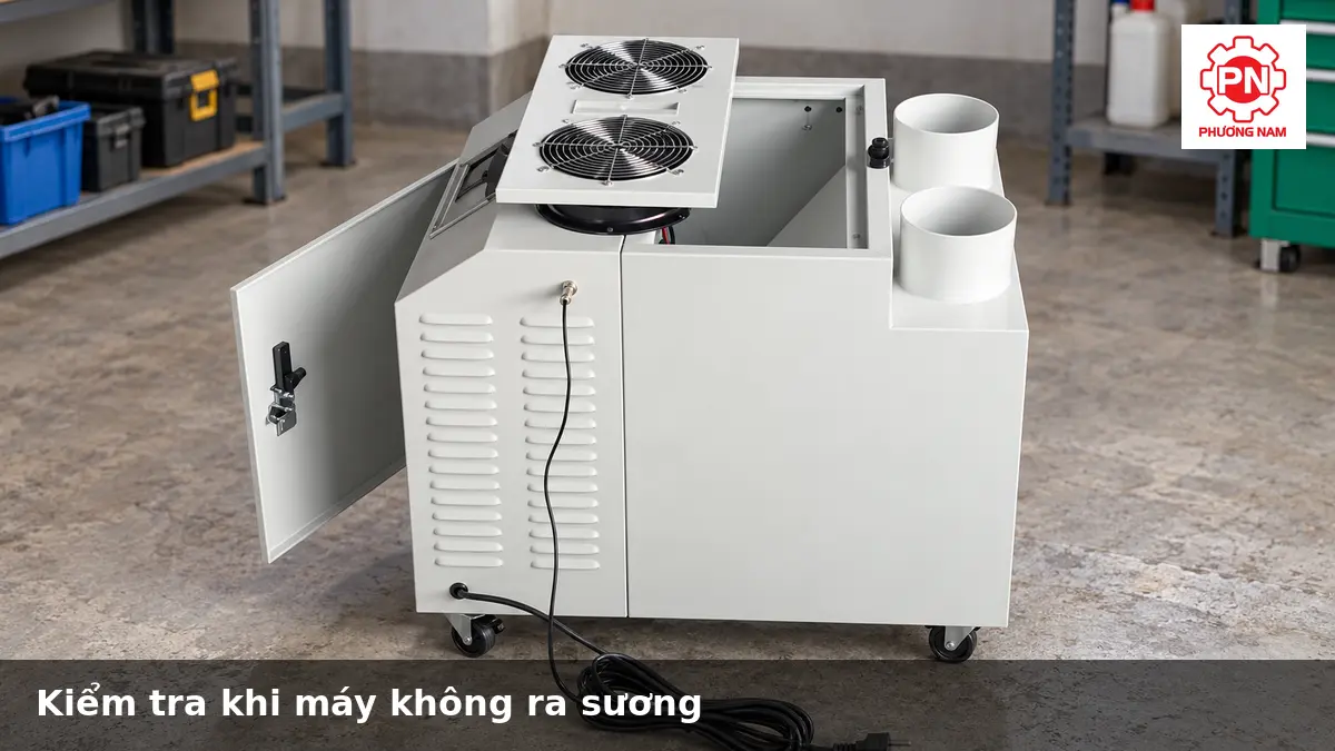 Kiểm tra máy tạo ẩm công nghiệp không ra sương