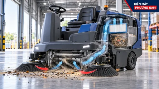 Cấu tạo và nguyên lý hoạt động của xe quét rác công nghiệp