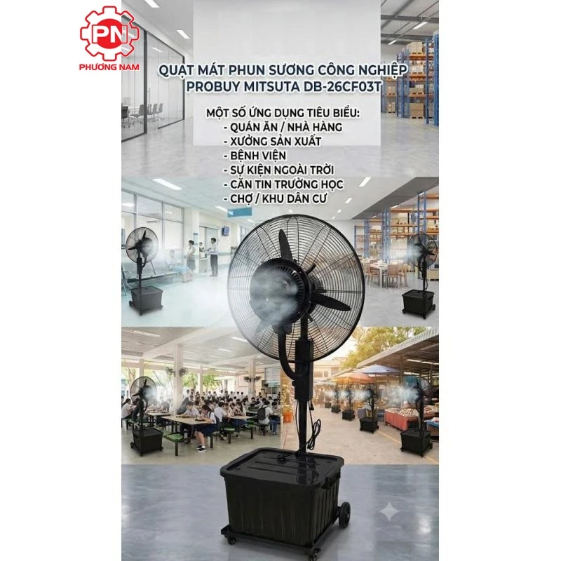 Quạt phun sương công nghiệp Mitsuta DB-26CF03-T