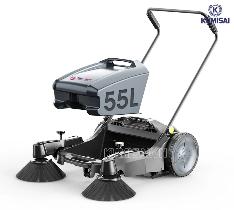 Thùng chứa rác 55L của xe quét rác đẩy tay DQC-TECH 1F